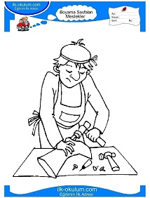 Çocuklar İçin Ayakkabıcı Boyama Sayfaları 